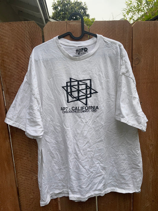 AP7 Energy Grid White T-Shirt