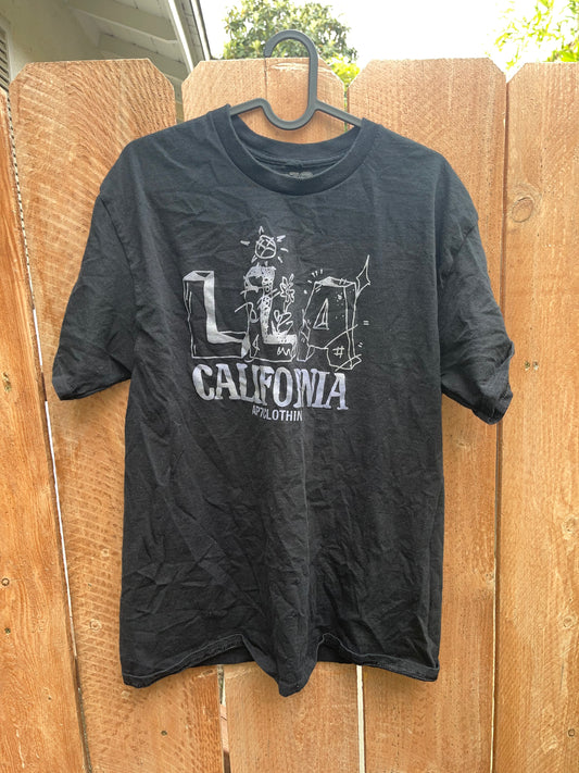 AP7 Black LLA Flower T-Shirt
