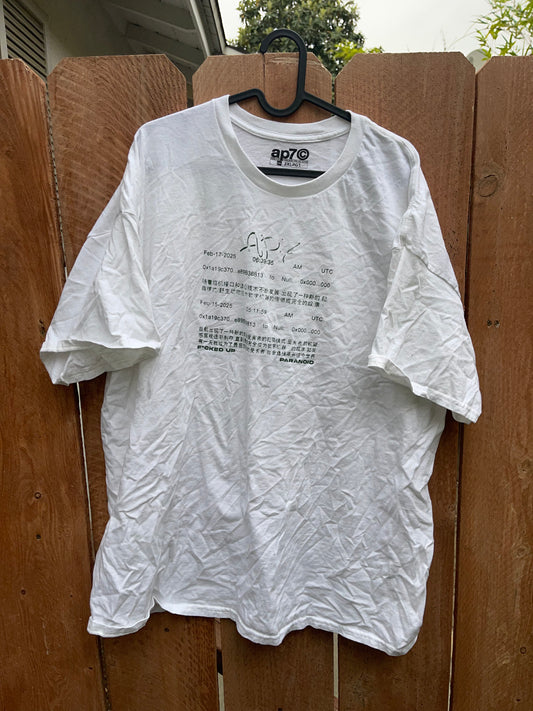 AP7 F*cked Up Paranoid White T-Shirt