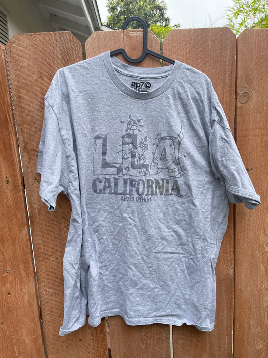 AP7 Gray LLA Flower T-Shirt