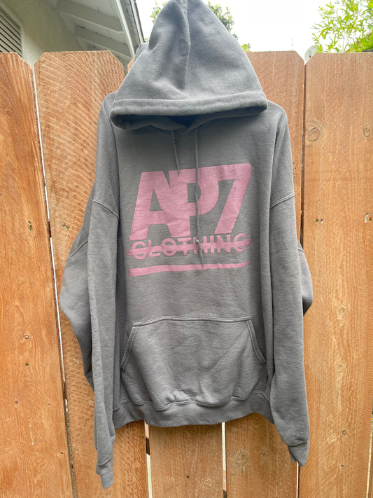 AP7 Crossed Out Gray Hoodie